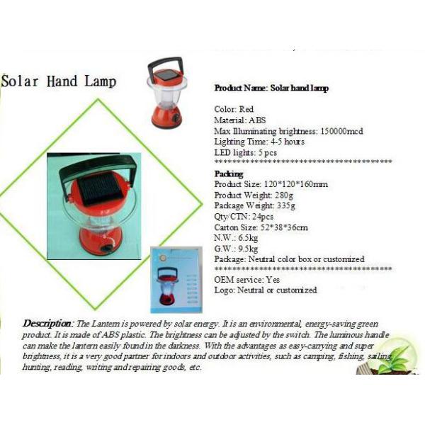 solar portable light solar camping lantern, mini solar hand lantern for promotional gift