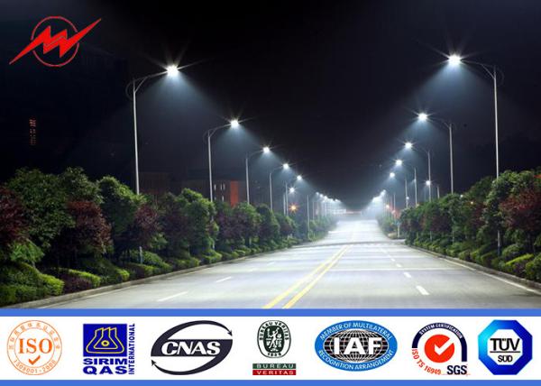  Approved Golden 5-30 m Street Steel Solar Light Poles With Painting