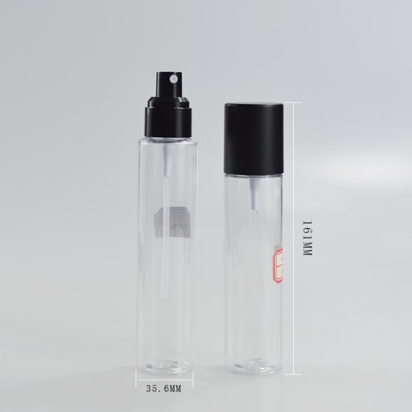 100ml 120ml Full Cover Fine Mist White PET Spray Bottle with Collar Material PET