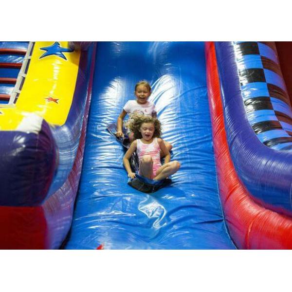 Kids Funny Giant Inflatable Dry Slide , Customized Outdoor Games Blow Up Slide