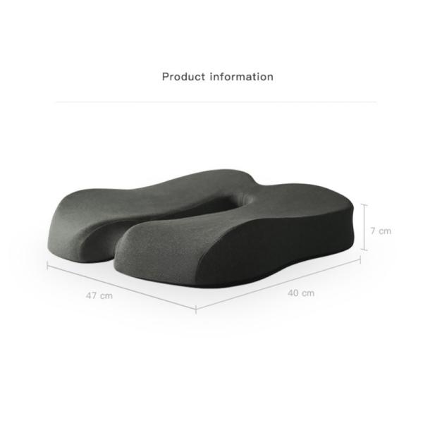 Knitted Inner Cover Memory Foam Orthopedic Seat Cushion for Individualized Support