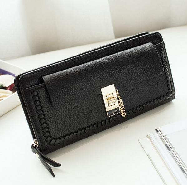 2016 new Ms. wallet long section of Korean zipper large capacity multi-function clutch lock