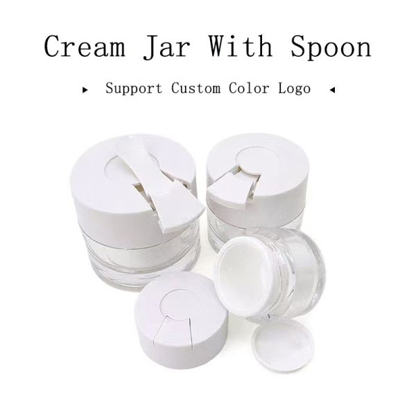 15g 30g 50g Leakproof Plastic Cream Jar with Customizable Colors for Skincare and Cosmetic Use