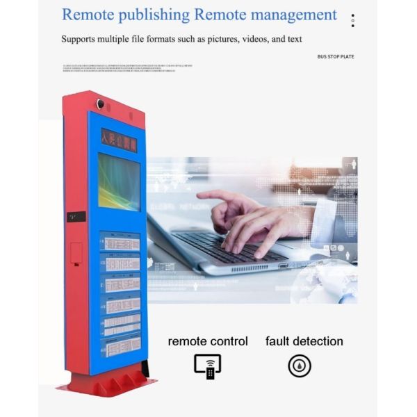 32 inch interactive intelligent electronic station sign outdoor lcd display panel