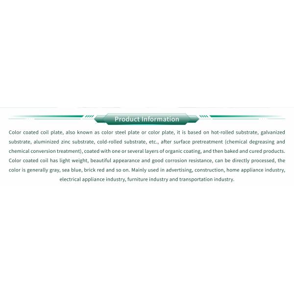 ISO9001 Certified Prepainted Ppgl Ppgi Coated Steel Coil Sheet for Building Material Cutting Service