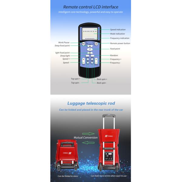 Пусковая установка машины теннисного мяча 150 спорт Siboasi емкости шариков