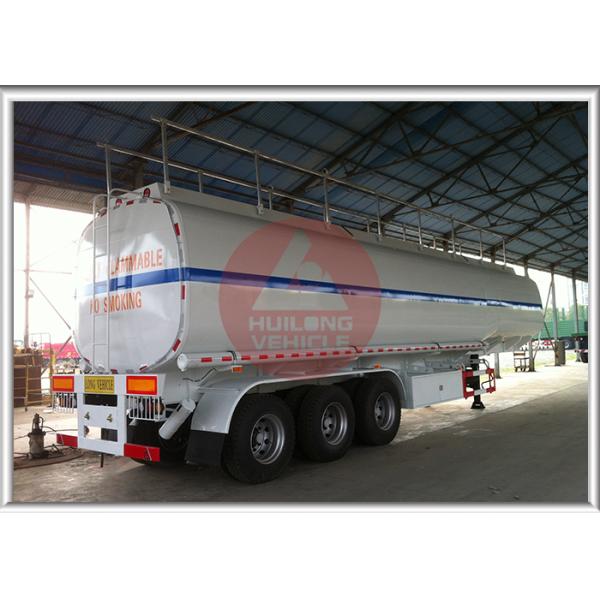 45CBM Tank Capacity Fuel Tank Trailer 3 Axle Square Round Shape Durable