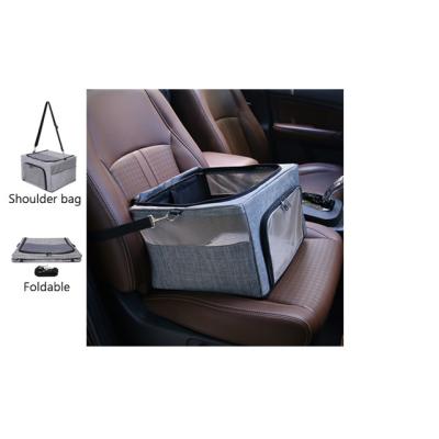 O deslizamento de Cat Pet Travel Carrier Non da correia de banco traseiro do carro ventilou a malha 33*24*38cm