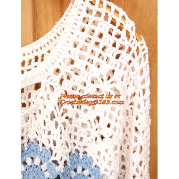 Crocheted Lace Women Shirts For Dress Cover Up Casual Wearing Summer 2015 new Pull over