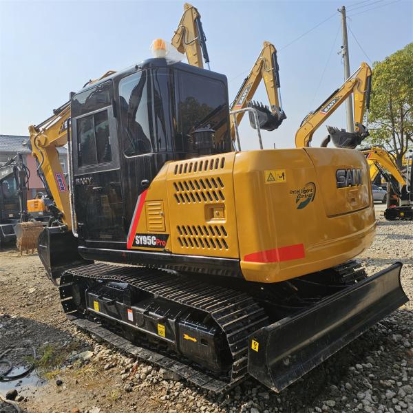 Máquina de excavadora de 9 toneladas / 10 toneladas de segunda mano SY95C