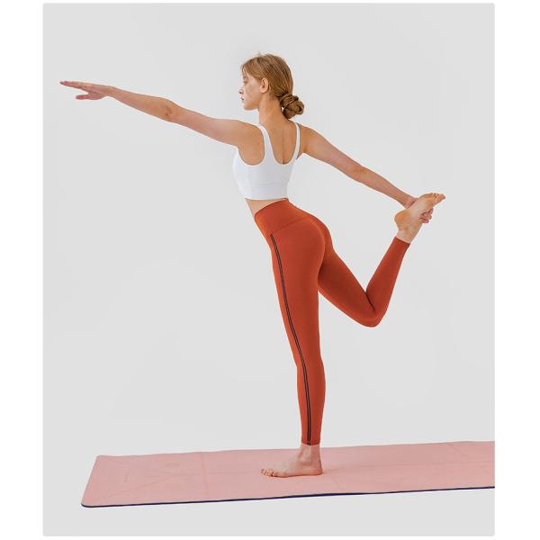 Бортовые гетры Капри брюк йоги шва напечатали обнаженное высокое Waisted