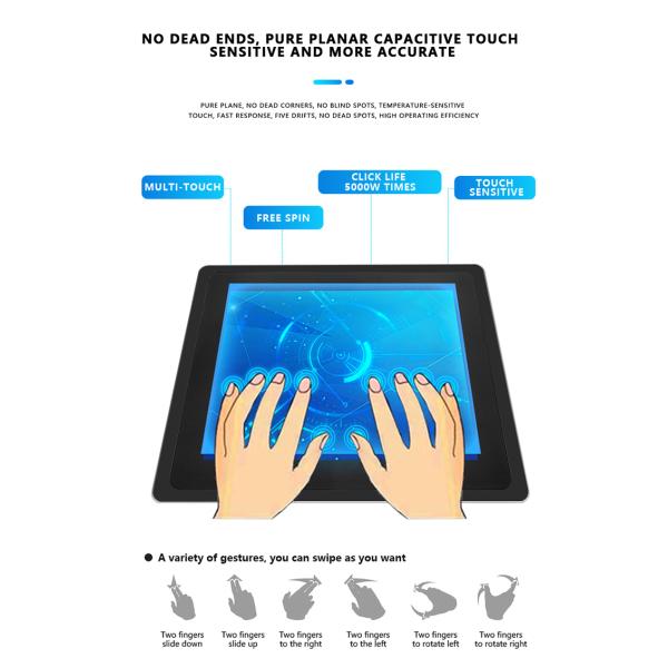 VGA/HDMI/4xUSB/1x RJ45/AUDIO/2xRS232/MIC/EAR Industrial Android Panel PC with Touch Screen
