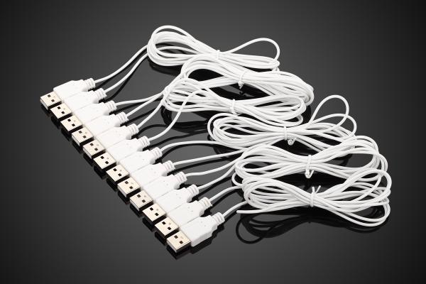 COMER mobile phone alarm stands retail display control system with 2 meter charging cables
