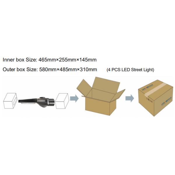 Sword Outdoor 70W LED Street Lighting High Efficiency 160Lm/W