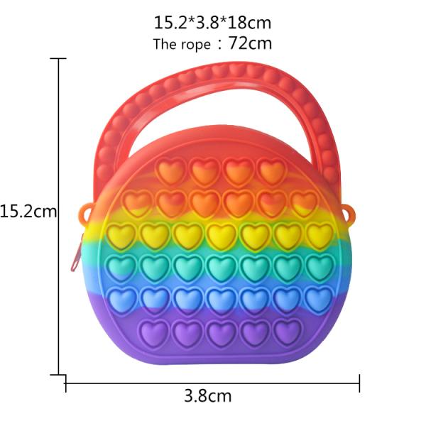 Девушки пузыря нажима хлопают сумка, сбрасывают портмоне непоседы попа стресса