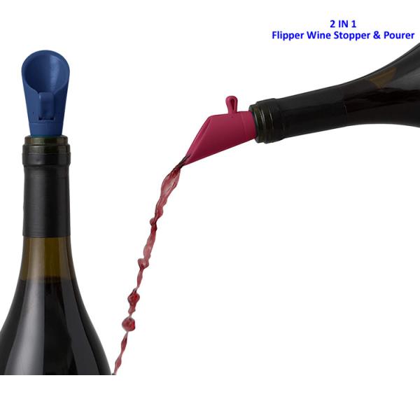 Shatterproof Liquor Bottle Stopper Pourer Stainless Steel Wine Stopper