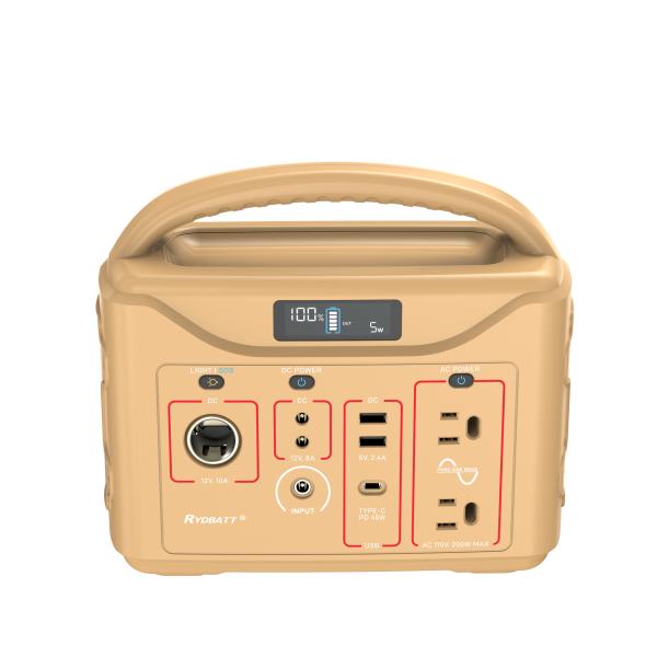 300Wh Outdoor Home Energy Storage System Solar Generator Portable Power Station For Camping