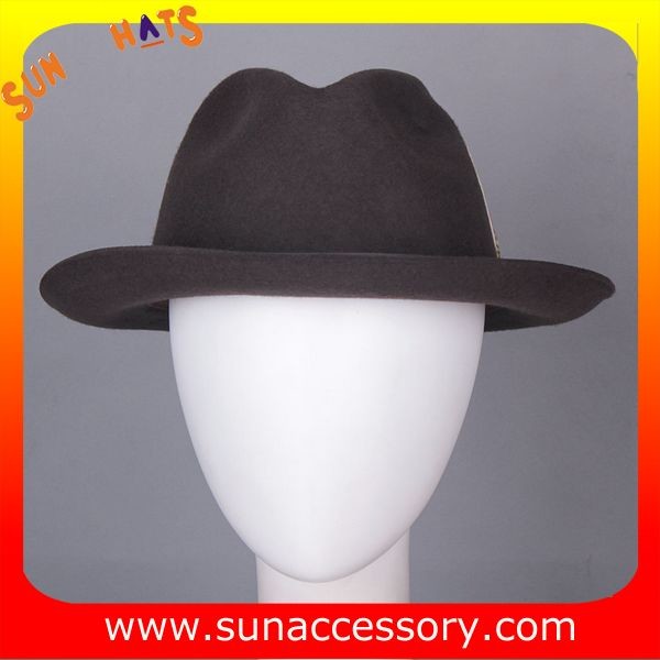 1088 Sun Accessory customized fashion mens fedora hats  wool felt hats