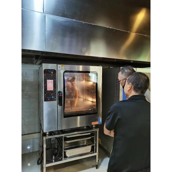 печь комбинированная 10*ГН 1/1 слоя 10 электрической машины кухни 16.4кв 50Хз западная