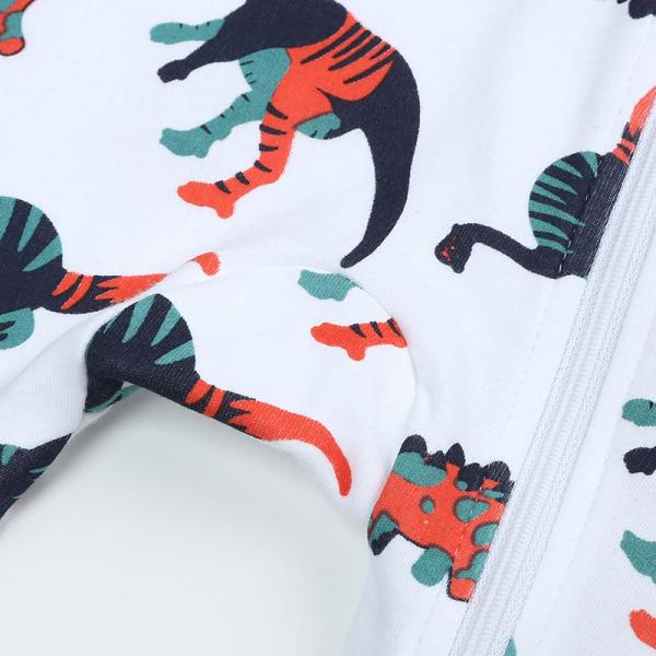 Boys' And Girls' Newborn Footed Rompers Zip Front Non-Slip