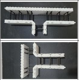 EPS Icf Foam Blocks Foundation 28mm / 25mm / 32mm Thickness For House Building
