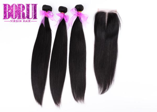 Ear To Ear Malaysian Human Hair Straight Extension With Closure Frontal
