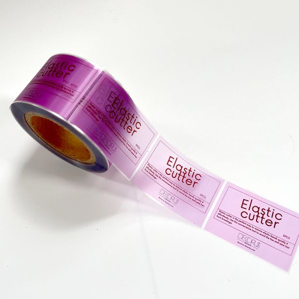 Custom Printed Logo Waterproof Adhesion Vinyl Sticker Clear Label Transparent Water Bottle Labels Roll