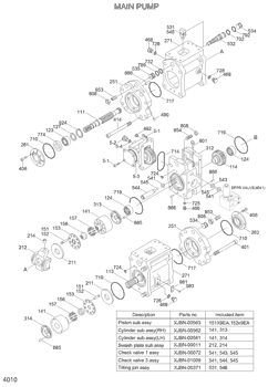 Гидронасос K3v180dt K3V180 31N9-10010-11 31NA-10020 R375-7 K3V180 31N9-10010-11 31NA-10020