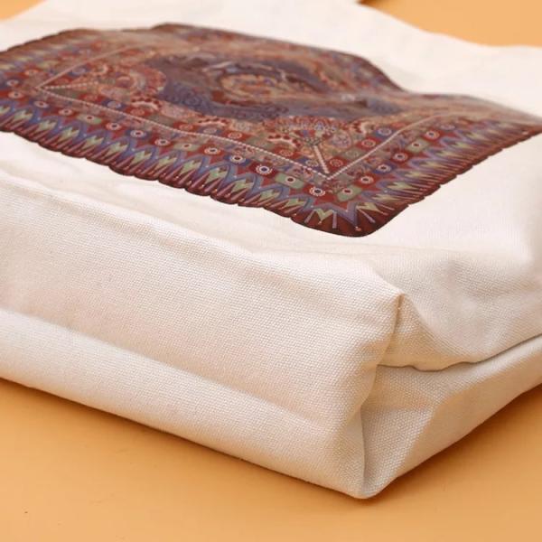 Brown And White Branded Promotional Bags / Durable Promotional Items Bags
