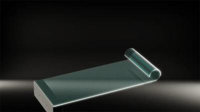 Ultra-Thin 3.9mm Design High Transparency LED Film Screen 85% Light Transmittance 5000nits Brightness