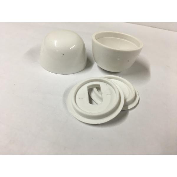 White Toilet Mounting Hardware Toilet Floor Bolts With Stainless Steel Screw