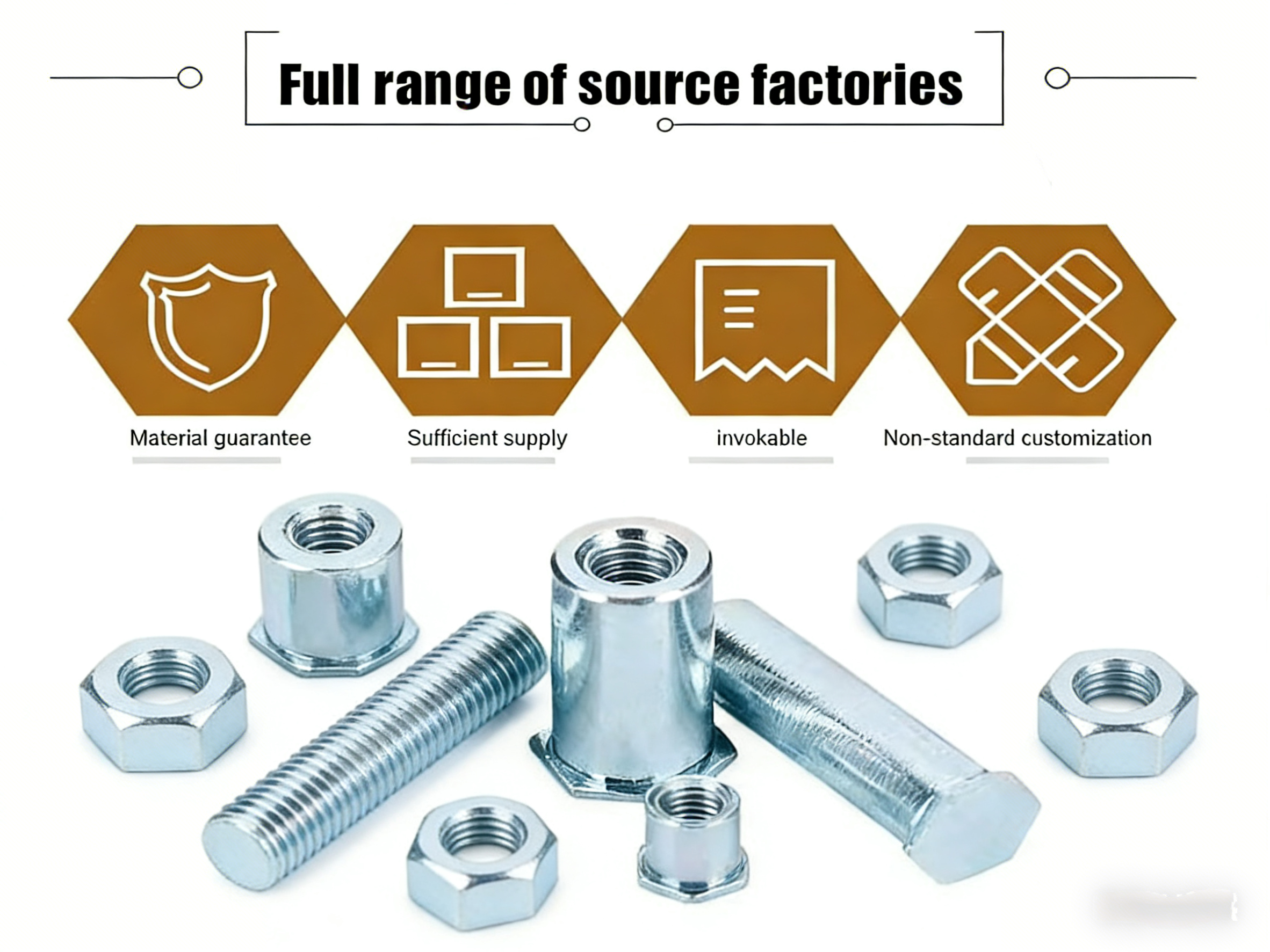 Zinc Plated Self Clinching Fasteners For Sheet Metal Simplifies Assembly