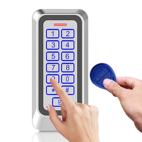 防水 IP67 メタルケース RFID カードキーボード スタンドアロング アクセス コントロール 1000 ユーザー