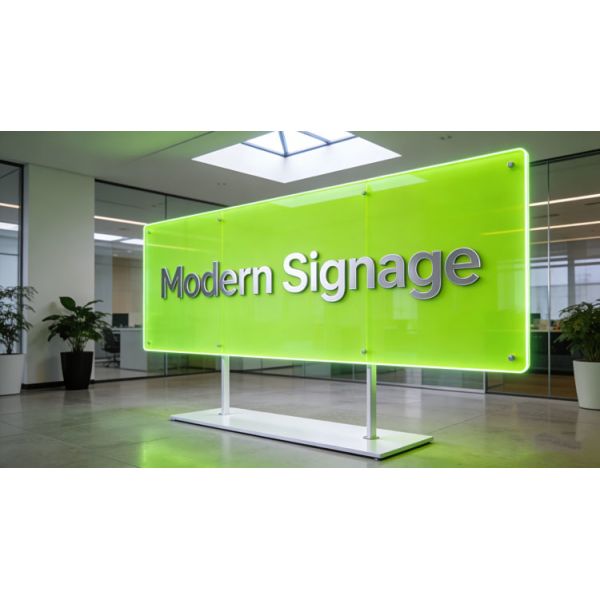 Fluorescent Green Acrylic Sheet 1220x2440mm High Surface Hardness Perspex Panel