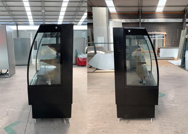Curved Grab And Go Refrigerators SEMI Vertical Auto Defrost