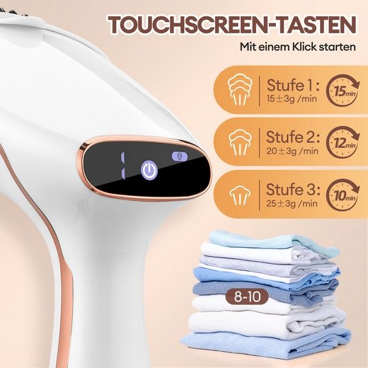 Household Electric Portable Vertical Steamer 3.2L Quick Heat Ironing Clothes for Car & Outdoor Use Travel