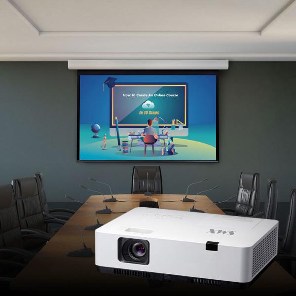 4300 Lumens 3LCD Projector WXGA 1280x800 15000 Contrast Classroom Education