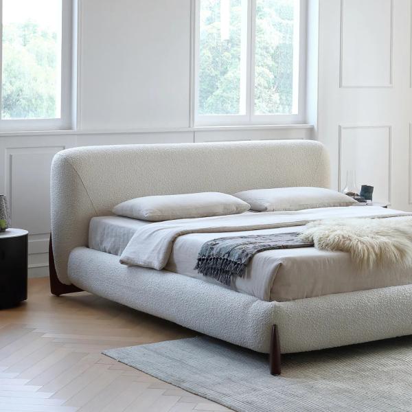 12276 Breathable Modern Queen Size Bed Anti Scratch Nontoxic For Small Room