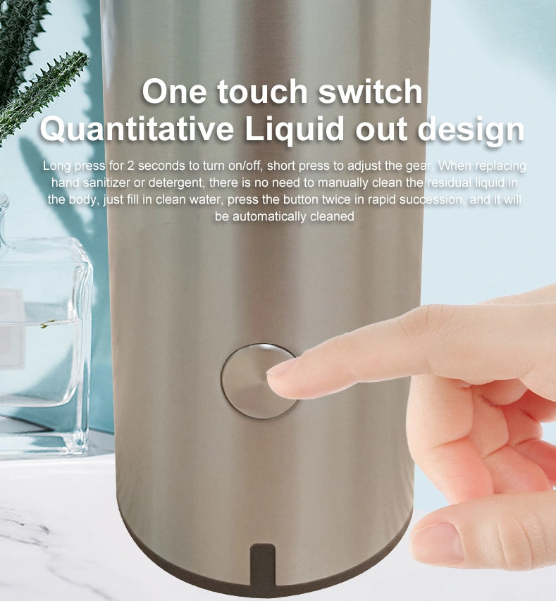 Чернота Bathroom SUS304 распределителя мыла USB 270ML автоматическая