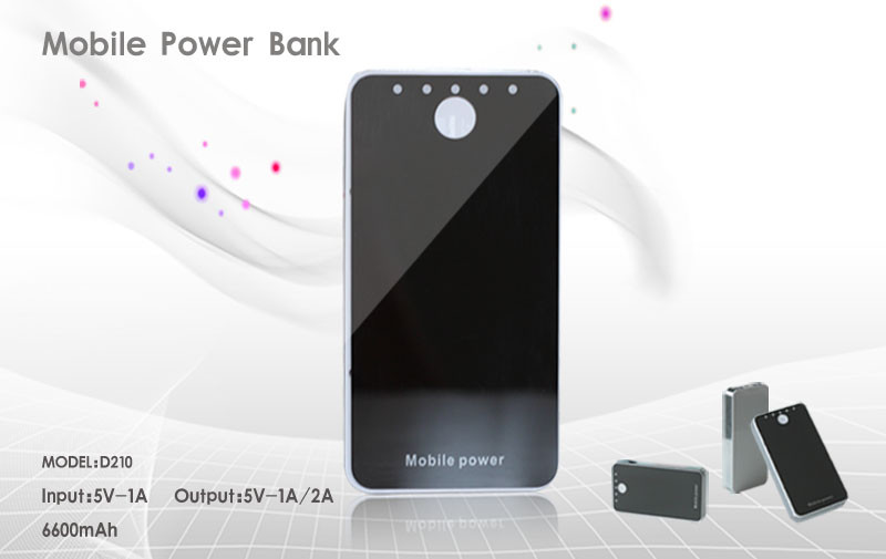 5000mAh Blue / Green Charging Protection Dual USB Power Bank Support Large Logo Printing
