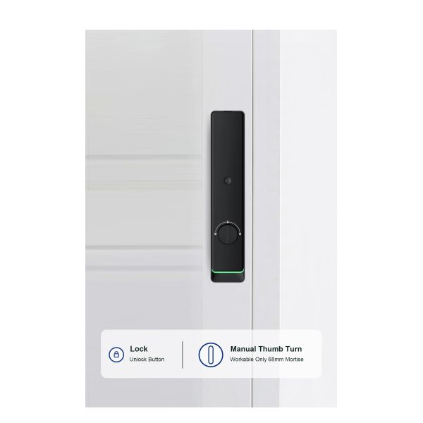 Liliwise Tuya Ttlock Automatic Biometric Lock Rfid Card Wifi App Ble Fingerprint Smart Door Lock With Camera