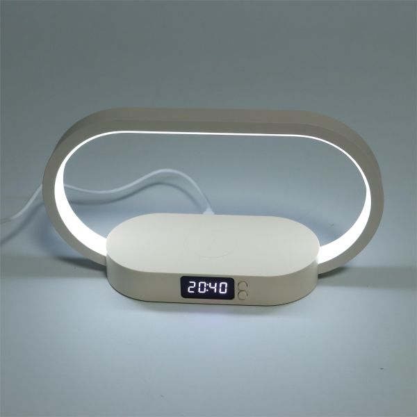 WR08 Warm White Emitting Color 10W LED Table Lamp Wireless Charging 3 Temperature Dimmable Smart Touch Control Night Light
