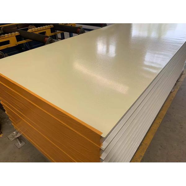 50MM New Style Rock Wool Sandwich Panel Ivory White Color Steel Sheet Rock Wool Sandwich Panel For Wall