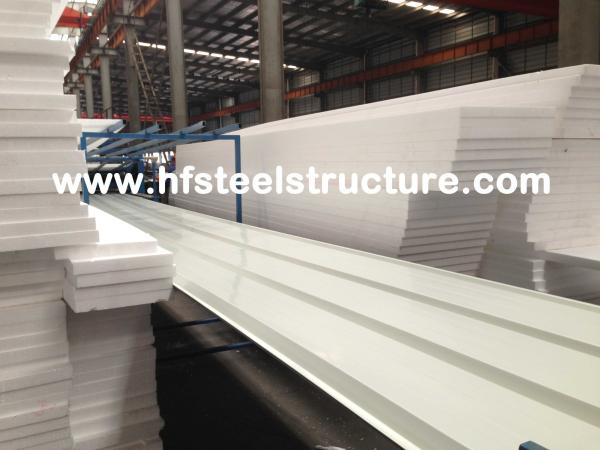 Color Steel Metal Roofing Sheets Sandwich Panel With 0.3 - 0.8mm Thickness