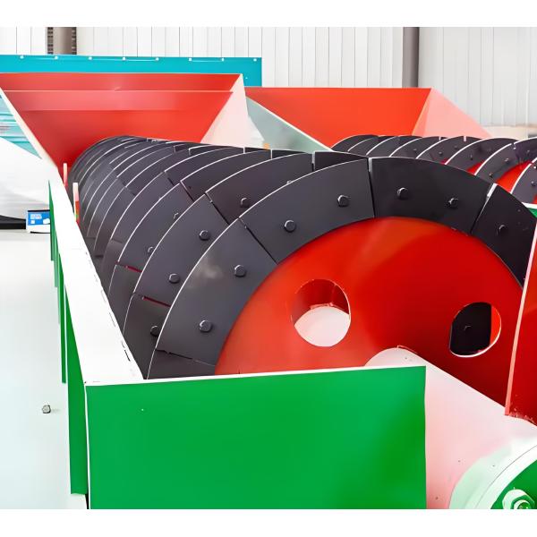 Máquina de limpieza de rodillas abrasivas de doble espiral para arena de río, arena de cuarzo y grava de procesamiento fino