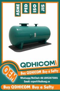 Sanitary Distribution Air Compressed Air Receiver Tanks Horizontal Tank PED