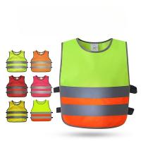 Vestido de seguridad verde de PVC ajustable para niños para senderismo