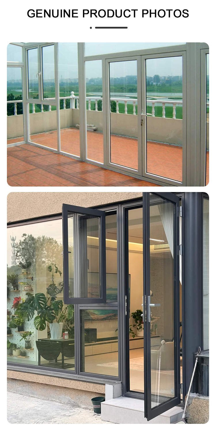 Customized Modern Design Aluminum Alloy Waterproof Mosquito-proof Casement Door for Home Kitchen Workshop School Use