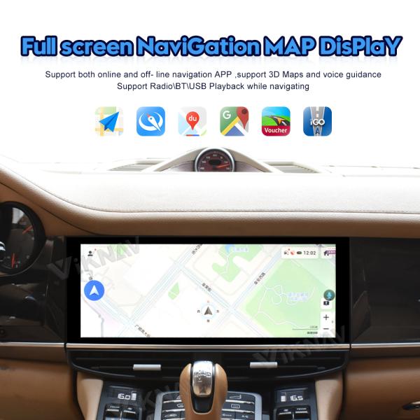 Викнав Авторадио Для Porsche Panamera ((2010-2016) 12,3 дюйма Синий световой экран Мультимедийный проигрыватель GPS Навигация DVD Авто