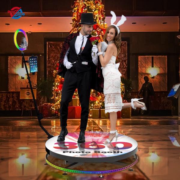 Automatic 360 Rotating Photo Booth Machine Selfie Video Photobooth